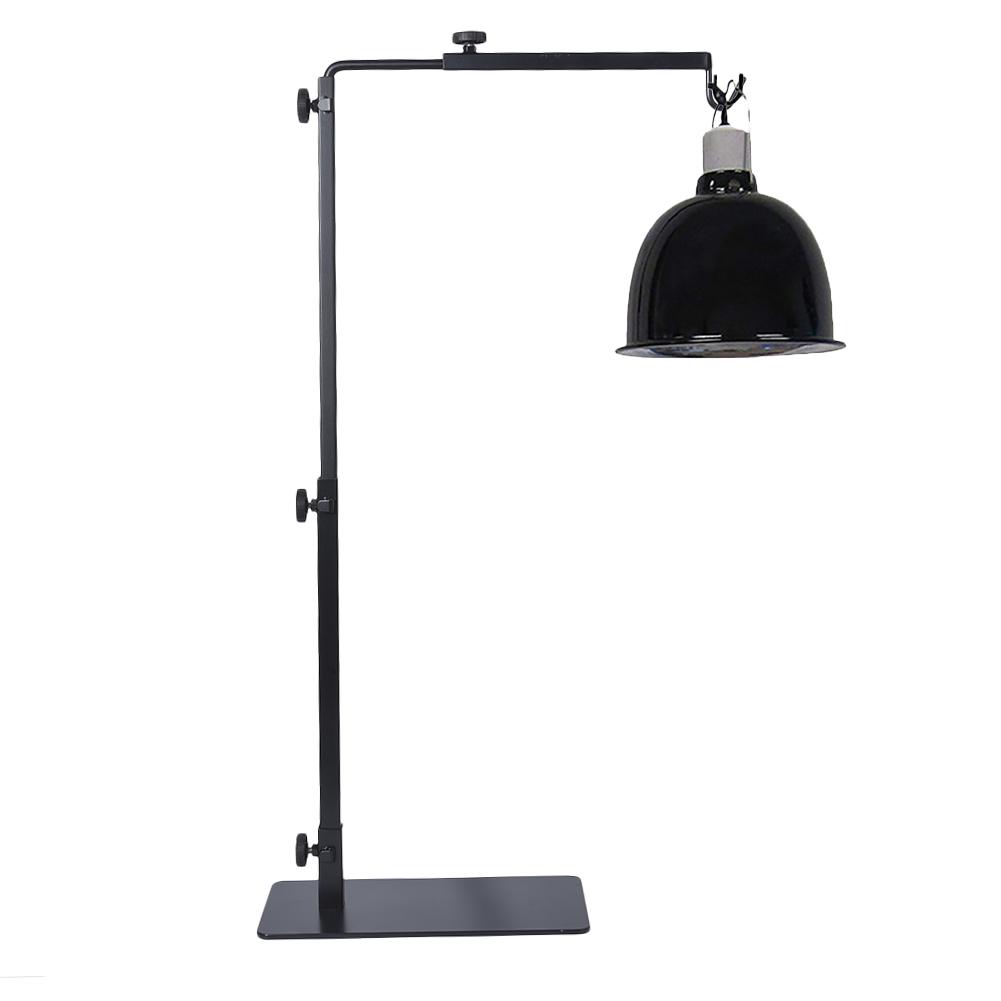 Justerbar teleskopisk reptil lampestand varmelampeholder metal standerlampe beslag til firbenskildpadde lille krybdyr: Default Title
