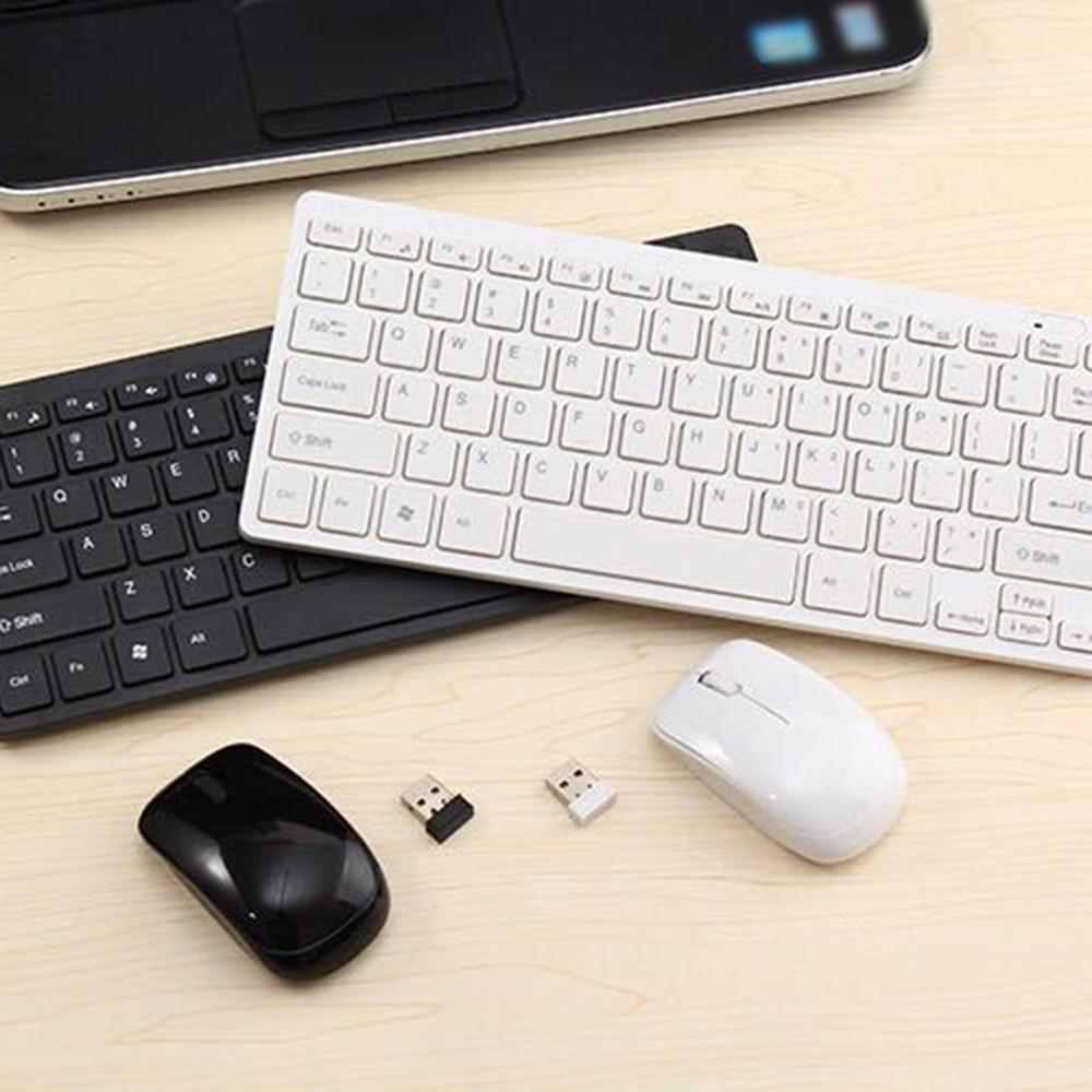 K03 Wireless Keyboard And Mouse Mini Multimedia Keyboard Mouse Combo Set For Notebook Laptop Mac Desktop Office Supplies