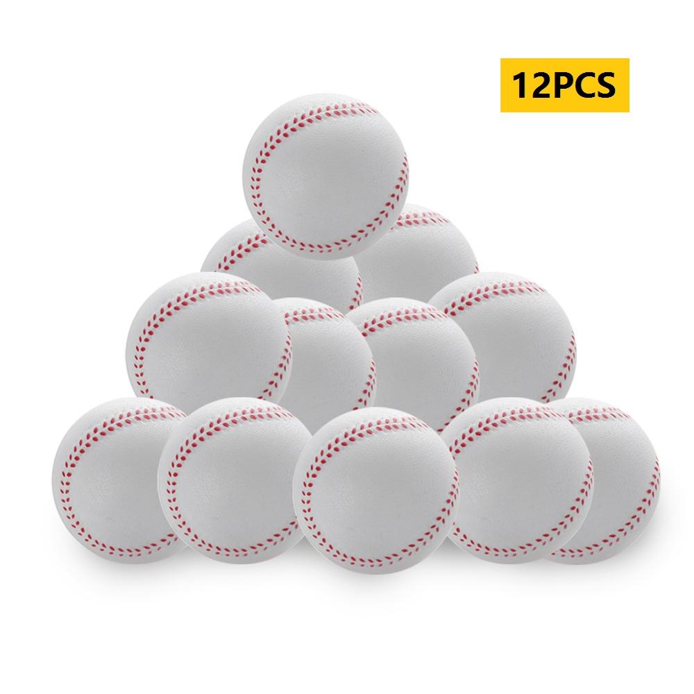 12Pcs Baseball 9 "Bouncy Tball Zachte Bal Student Soft Toy Pu Geschuimd Training Oefening Duurzaam mode