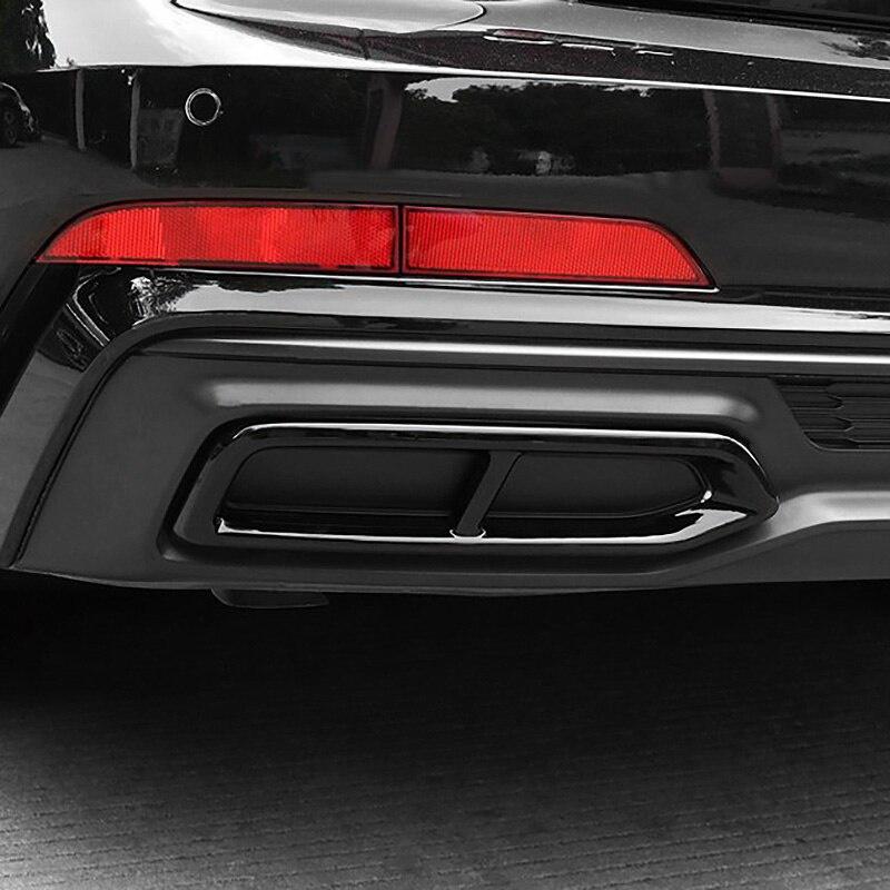 Rvs Auto Staart Keel Pijp Decoratie Frame Trim Styling Voor-A6L Auto Exterieur Accessoires