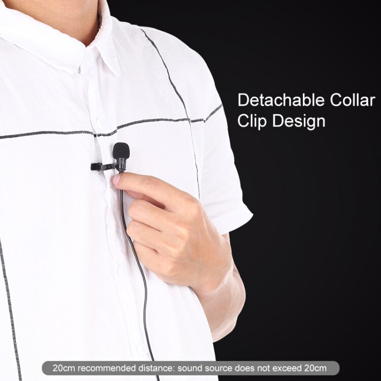 1,5 m Metall Omnidirektionale Mikrofon Krawatte Clip Mikrofon Mini Audio- Mic für Laptop praktisch
