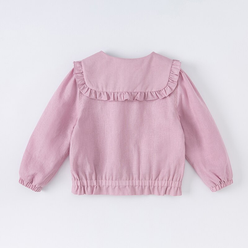 • Dave bella primavera bambini ragazze moda solido tasche con cerniera cappotto casual bambini carino top capispalla di alta qualità