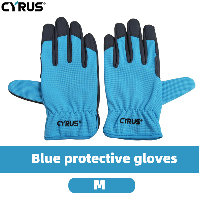 Gardening Gloves Garden Gloves Women Work Cut Resistant Leather Working Yard Weeding Digging Pruning Pink Ladies Hands: Blue M