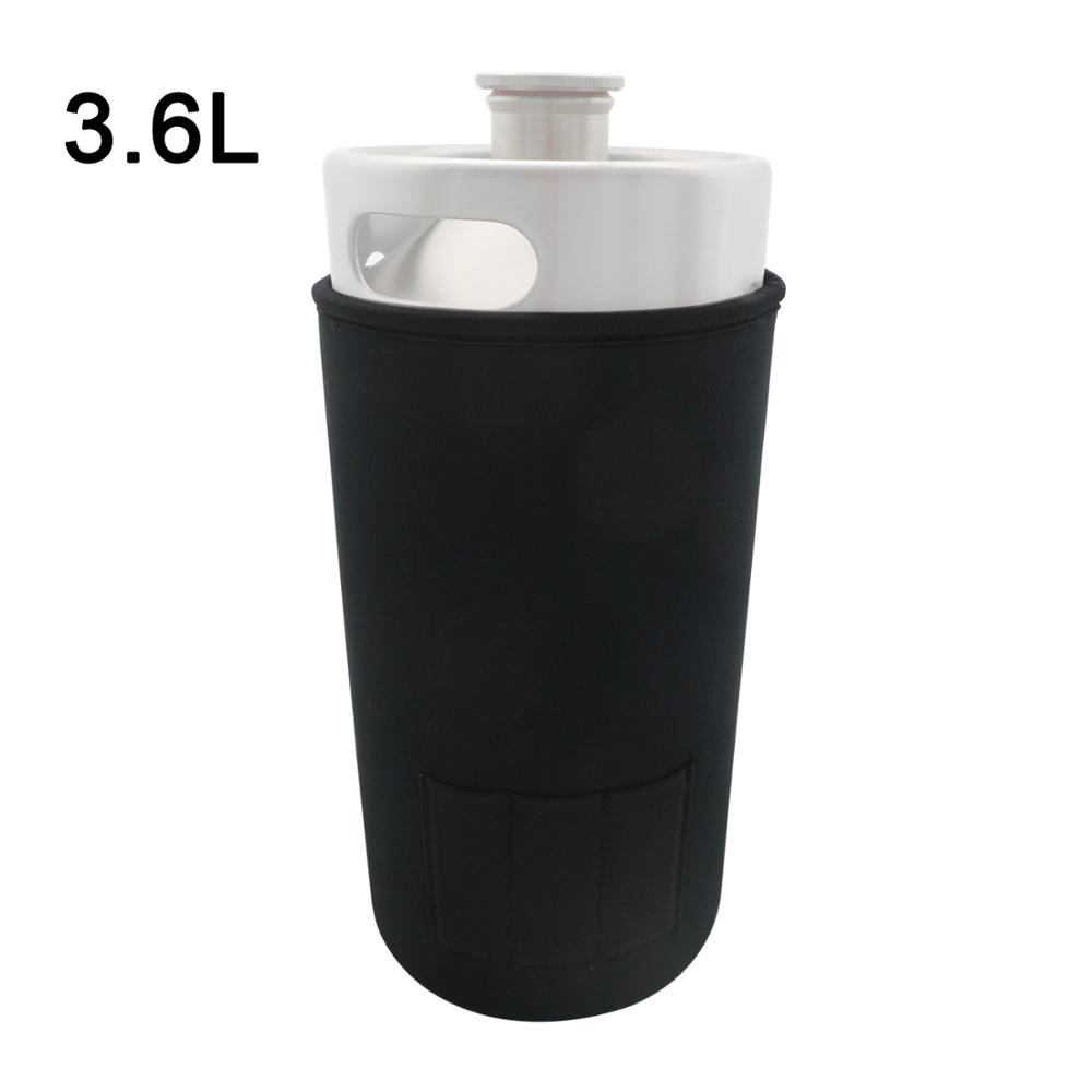 2L/3.6L/5L mini keg cooler jacket Insulator Sleeve,Mini Keg Insulator Sleeve Grower Neoprene Parka: 3point6L  Sleeve