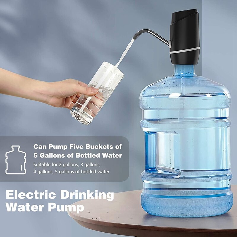 5 Gallon Water Pomp Dispenser, Elektrische Water Fles Pomp Water Dispenser Jug Drinken Waterpomp Voor Thuis Keuken Kantoor