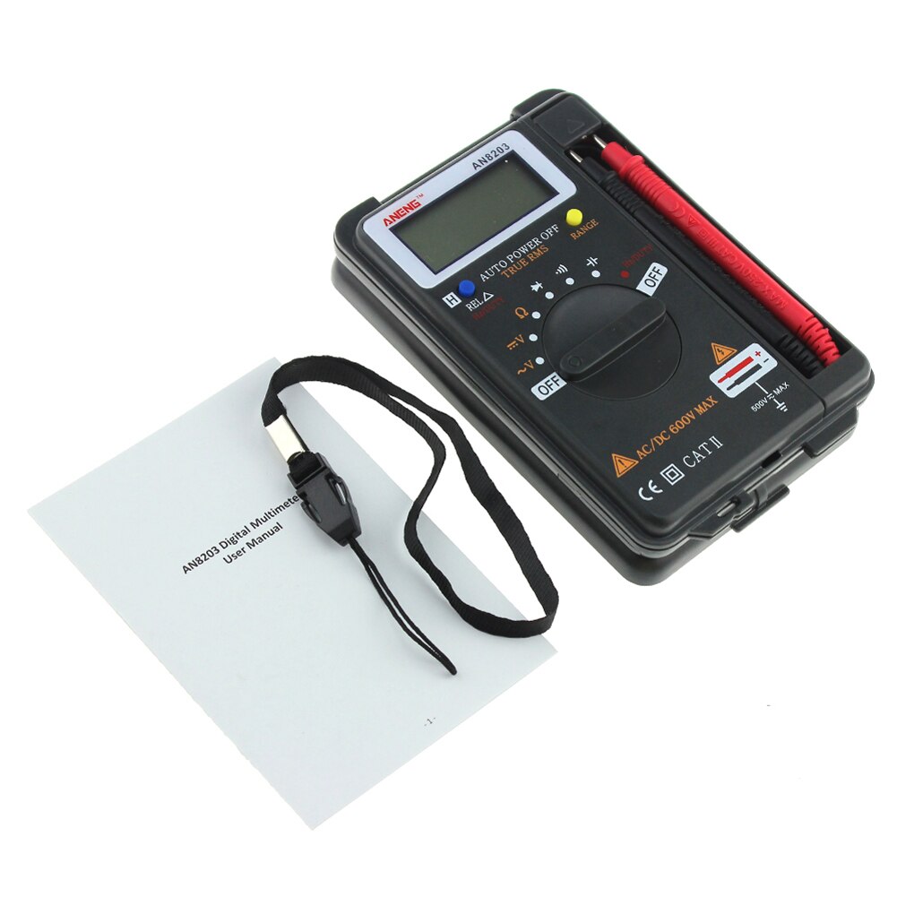 ANENG AN8203 Digital Multimeter DMM Integrated Handheld Multimeter AC/DC Multimeter Mini Digital Measuring Tools