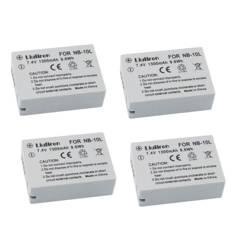 Bonacell-baterías de 7,2 V, 1400mAh, NB-10L, NB10L, NB, 10L, para Canon G1X, G15, G16, SX40HS, SX50HS, SX60HS, SX40, SX50, SX60 HS, batería L10