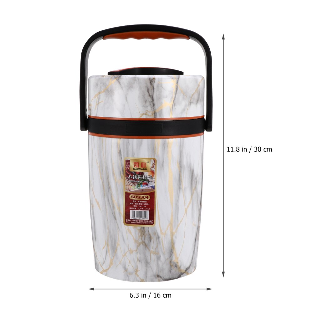 1Pc Thermal Insulation Sealed Lunchbox Stainless Steel Bento Box