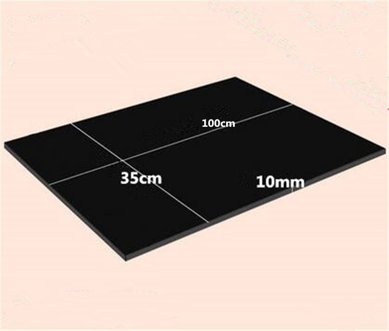 2 Stks/partij 100X35Cm 10Mm Eva Foam Vel Cosplay 45 Graden Wit Zwart Spons Papier Diy Craft materialen Naaien Accessoires: 10mm Black 100cm