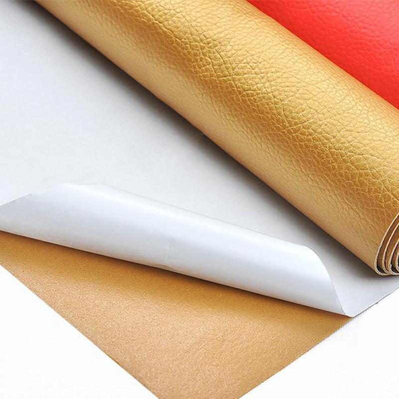 ZENGIA 50x138cm PU leather Self-Adhesive Synthetic Leather DIY Material Patch For Handbag sofa adhesive repair car glue leather