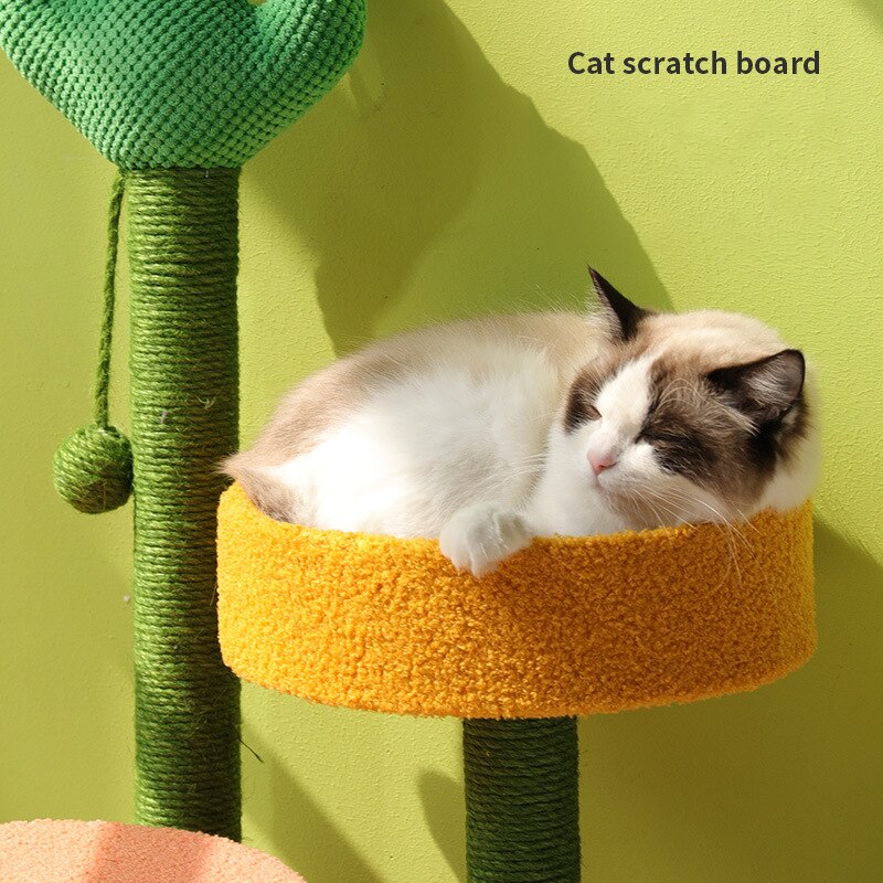 Cactus Kat Krabpaal Met Sisal Touw Kat Scratcher Cactus Voor Katten Scratch Kitten Speelgoed Kat Nest Tree Huis Meubels shelve