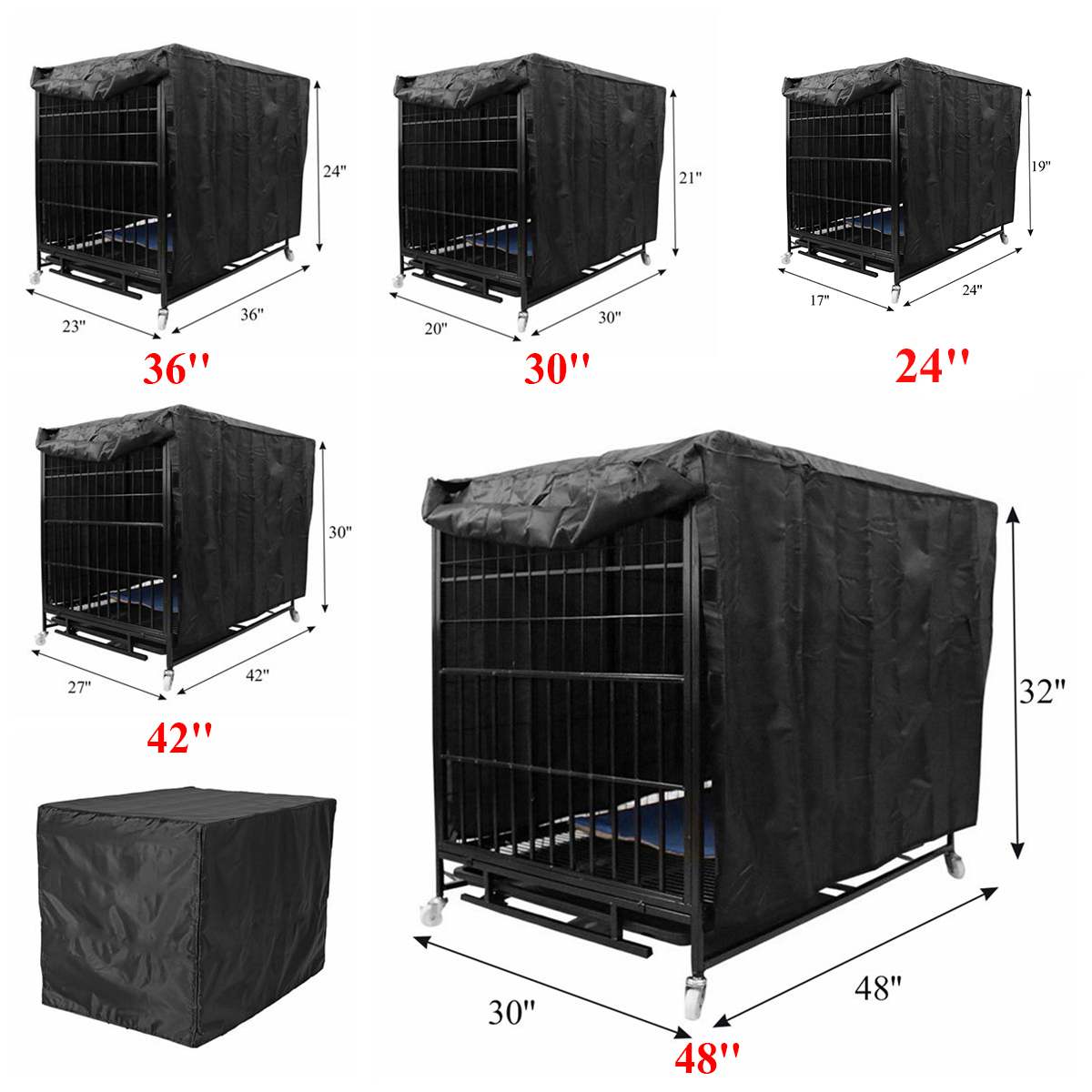 View of Dog Kennel House Cover Waterproof Dust-proof Durab... - Grandado