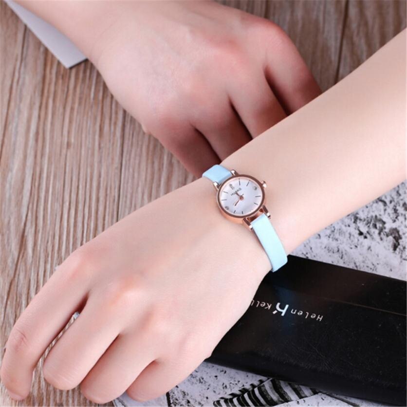Reloj de pulsera fino para mujer, mini et délicato, minimaliste, a la mode, aleta de pulsera,