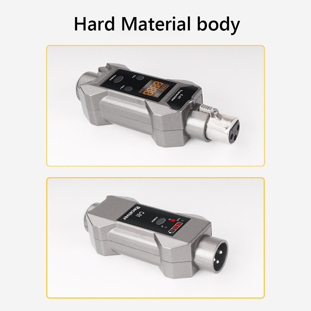 C -01 2.4 kabel-zu-funk-konverter, 500-980 mhz mikrofon-funk-gitarren-audio-sendersystem mit hd-display