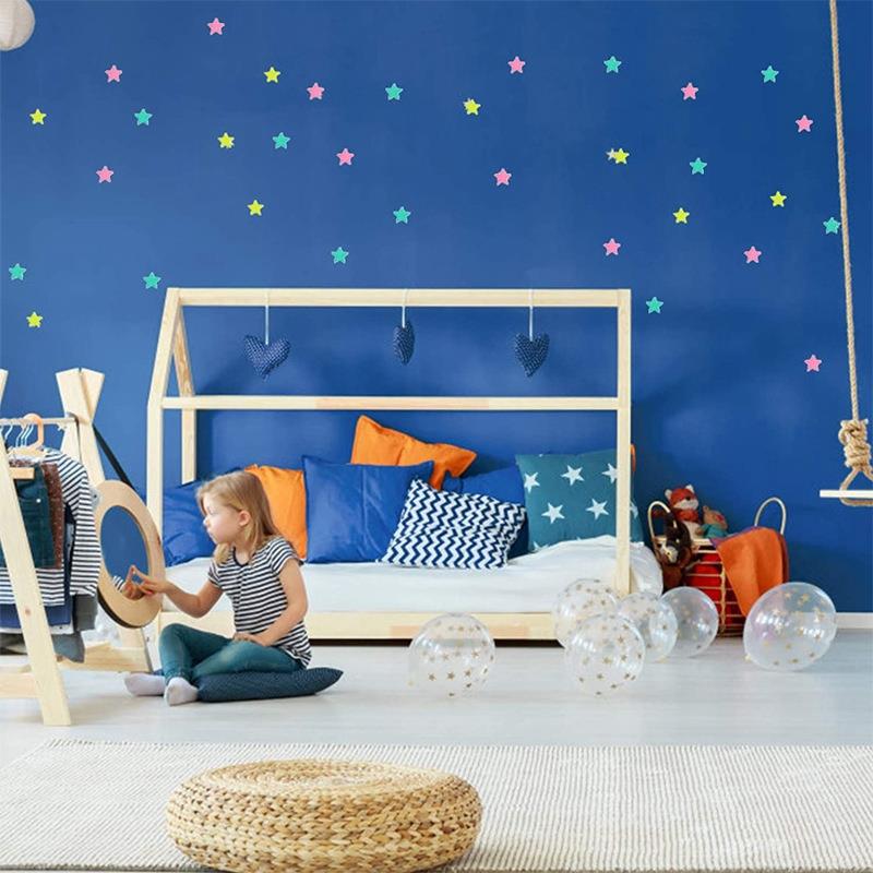 Fantasy Starry Sky Luminous Wall Stickers Glow In The Dark Stars Sticker Decals For Colorful Fluorescent Stickers Home Decor