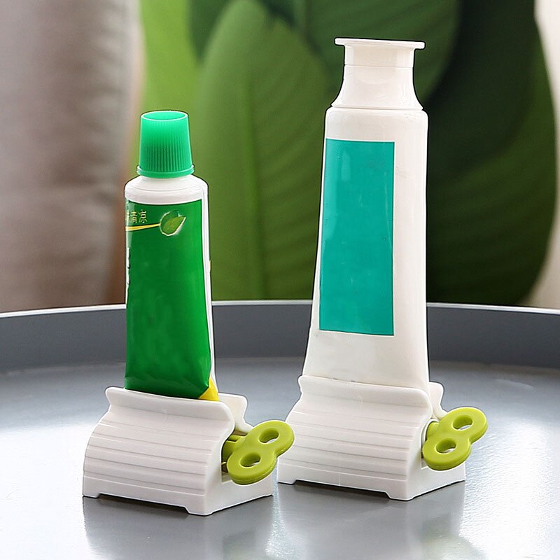 Facial Cleanser Squeezer Tube Press Rolling Bracket Toothpaste Squeezer Tooth Paste Holder Dispenser Bathroom Gadget