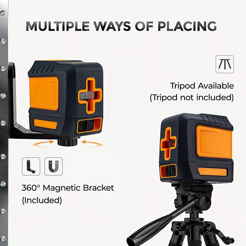 Self-Leveling 50 Feet Horizontal, Vertical And Horizontal Crosshairs, Used For Building Or Picture Hanging