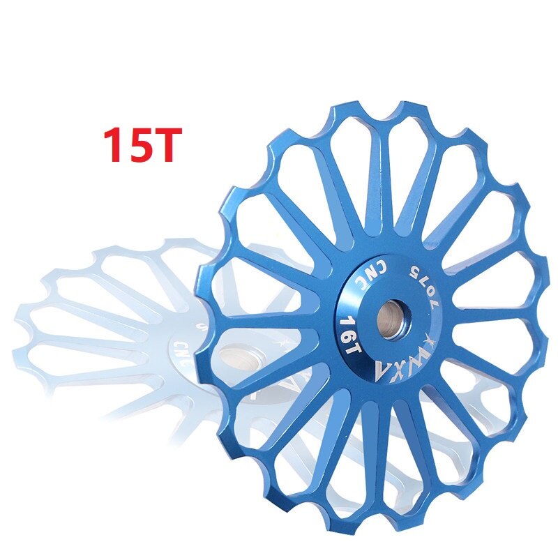 MTB Rennrad Keramik Pulley Schaltwerk Keramik Lager 8-17T Hinten Pulley Jockey Rad Bike Lager jockey Rad: Blue 15T