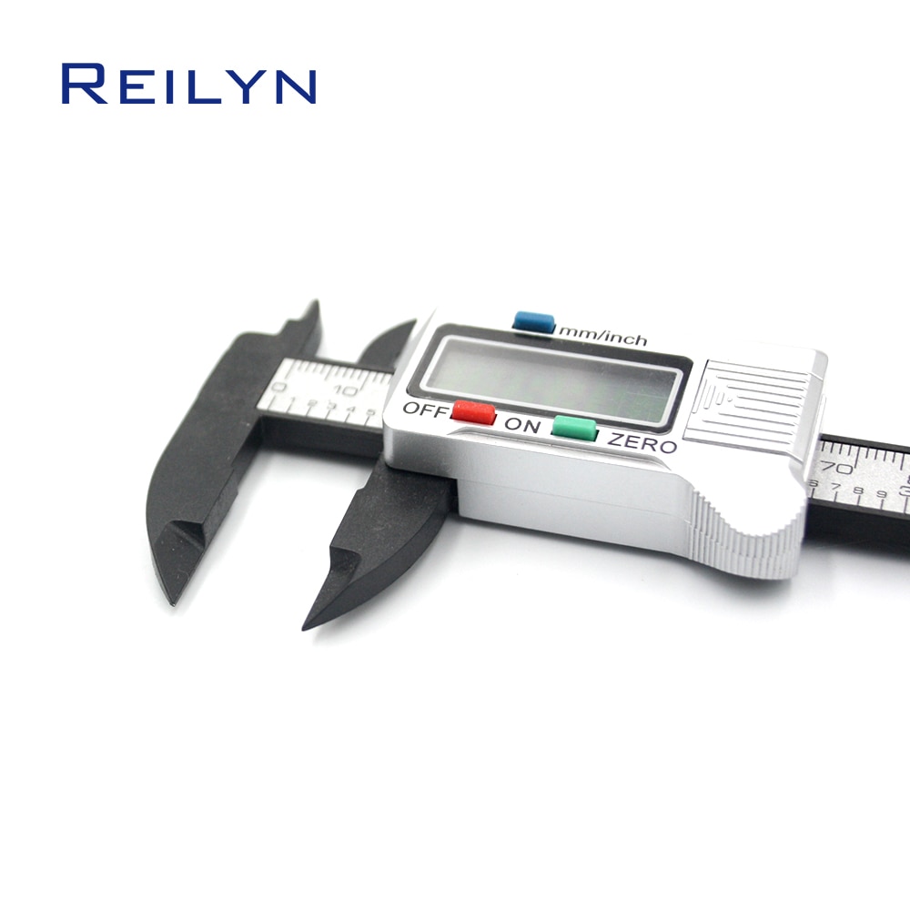 LCD display digital caliper 1pc Electronic Digital caliper 0-100mm 0.01mm plastic digital measurement gauge