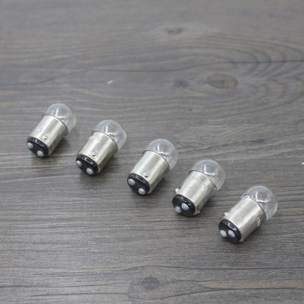 2PCS 12V 5W BA15D Bulbs Motorcycle Scooter Turn Signal Light Bulb Tungsten lamp for Harley Honda Yamaha Suzuki Kawasaki KTM
