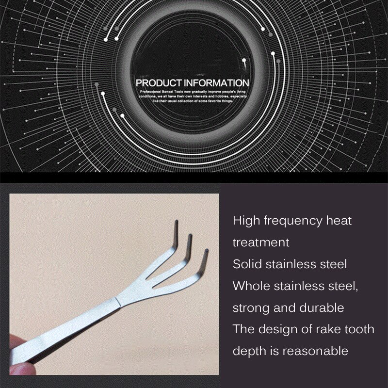 Garden Tool Hand Rake Soil Scarifier 2 In 1 With Ergonomic Handle Garden Lawn Farmland Transplant Gardening Potted Flower Tool