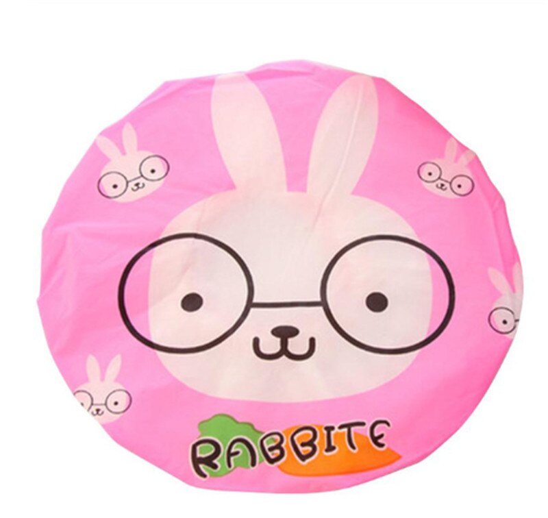 Cartoon dier waterdichte douche bad haarkap herbruikbare kanten elastische band föhn haarstomer: Groente