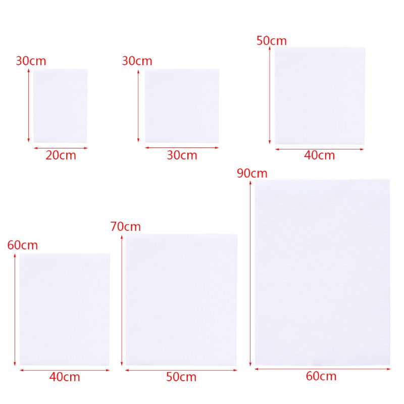Rollo de tela blanca en blanco de algodón para pintura al óleo de acrílico en acuarelas, suministros de Pintura Artística, lienzo blanco para pintura