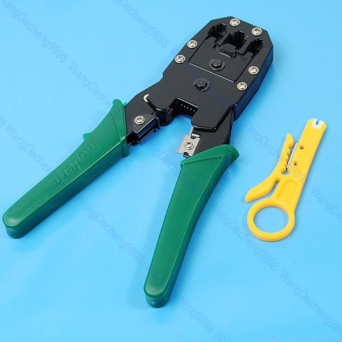 RJ45 RJ11 RJ12 CAT5 Network Lan Cable Wire Stripper Crimper Crimp PC Tool X6HA