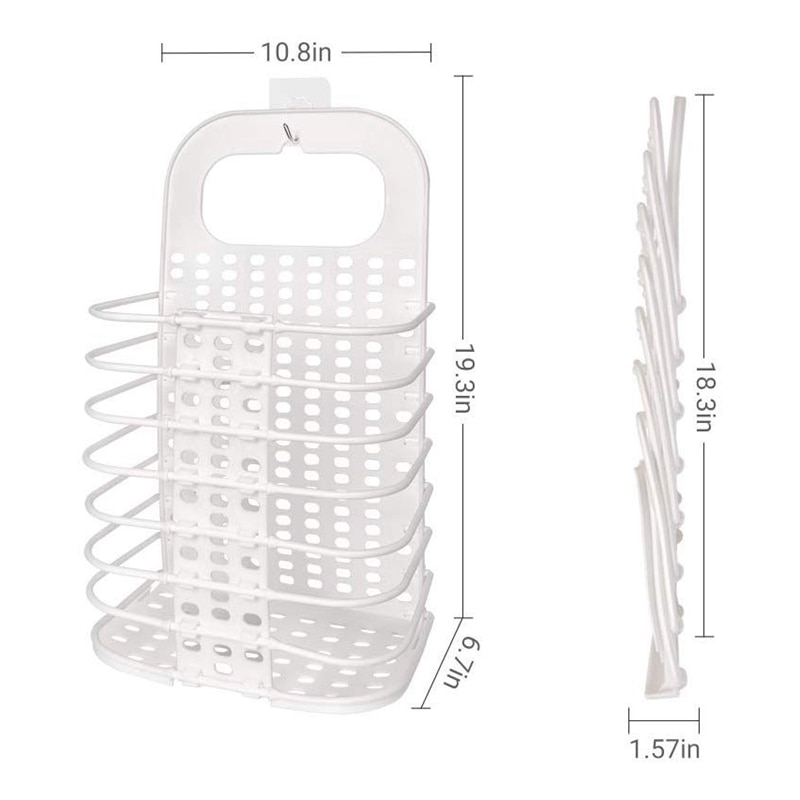 2 Stuks Opvouwbare Wasmand Met Handvat Opknoping Draagbare Opvouwbare Slim Wasmand Vuile Kleren Wasmand Stand Wasserij