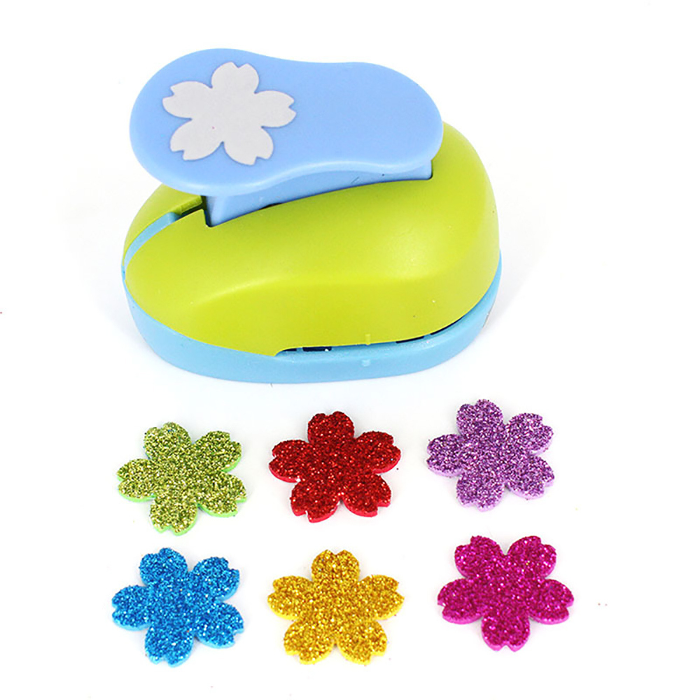 Mini Paper Craft Puncher Hole Punch Shaper For DIY Greeting Card 1Pc Random Color: YHUA