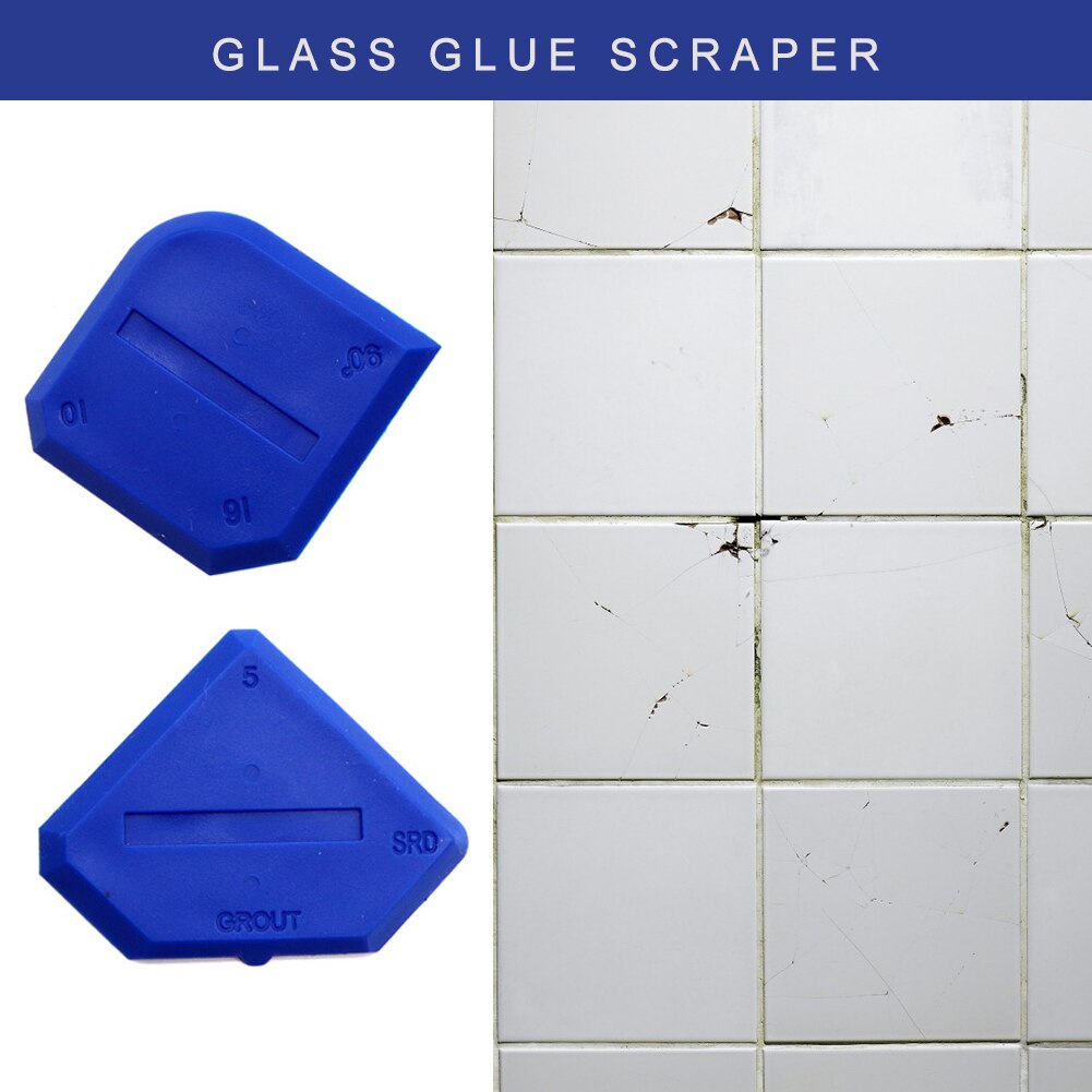 2 stk plastik silikone fjerner sæt glas cement skraber letvægts fugemasse efterbehandling fugemasse rengøring fliser værktøj til hus