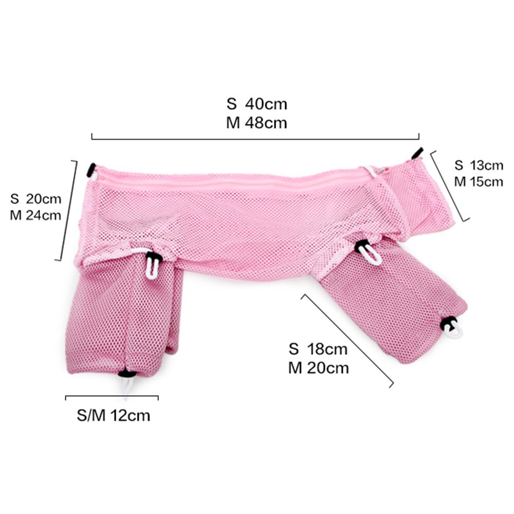 Mesh Cat Grooming Bath Bag Cat Supplies Washing Bags For Pet Bathing Nail Trimming Injecting Anti Scratch Bite Restraint