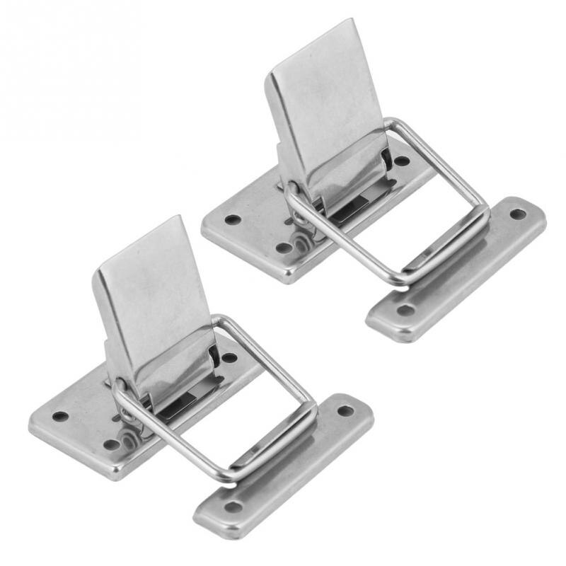 2Pcs Hasp Latches Toggle Latches Stainless Steel Sliding Door Latch Security Tools Hardware For Window Cabinet Hotel
