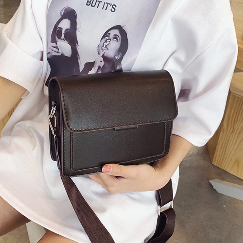 Small Shoulder Bag Women's Handbags Leather Flap Women Messenger Casual Tote Vintage Shoulder Bags Clutch Sac A Main