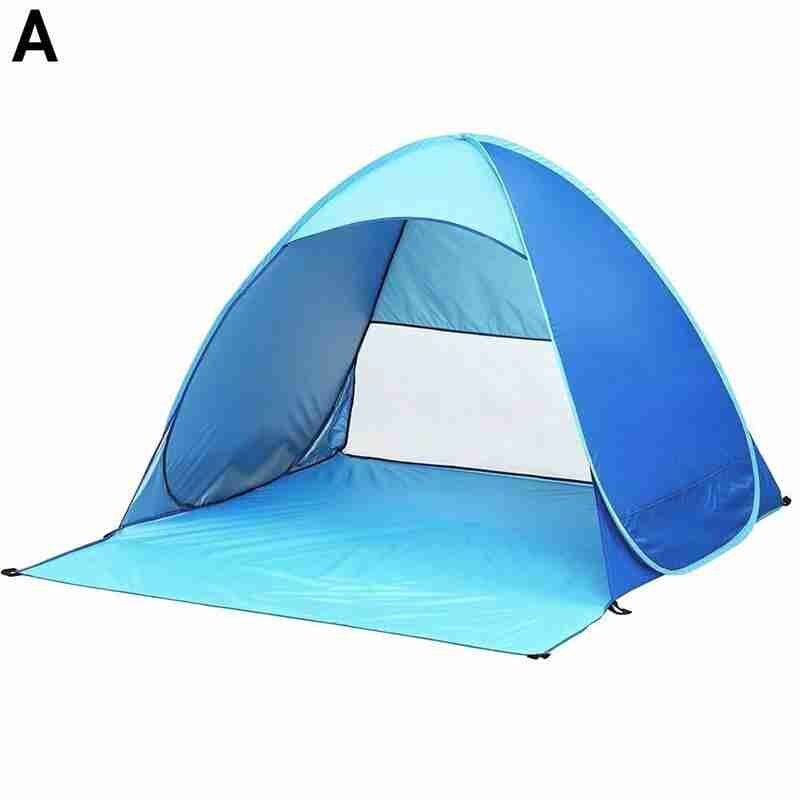 Automatisches 2-3- personen-campingzelt, wasserdicht, 6 -teilig, tragbar, mit bodentasche und heringen (te  f8 q 4): A