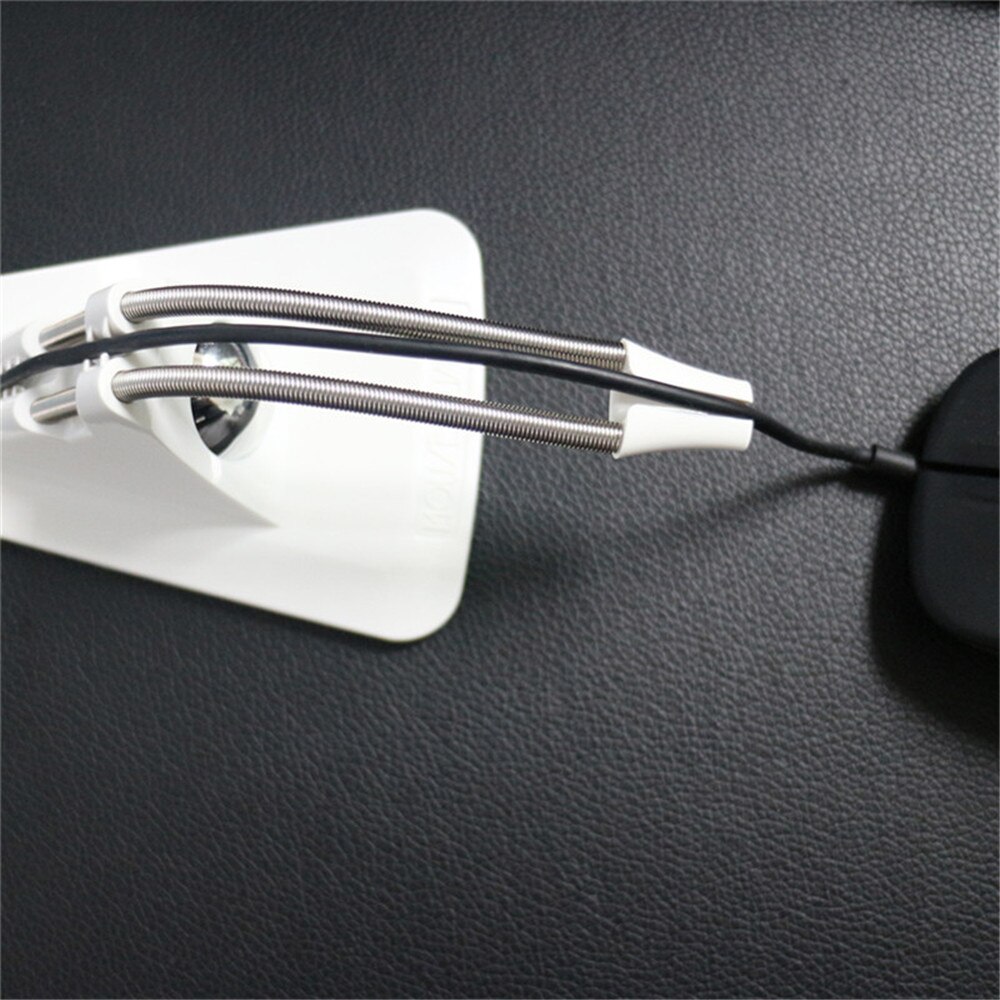 Porte-câble élastique, souris Flexible, fixe, antidérapant, souris de bureau de jeu, claviers, organisateur de câbles à Clip, enrouleur de pince à fil