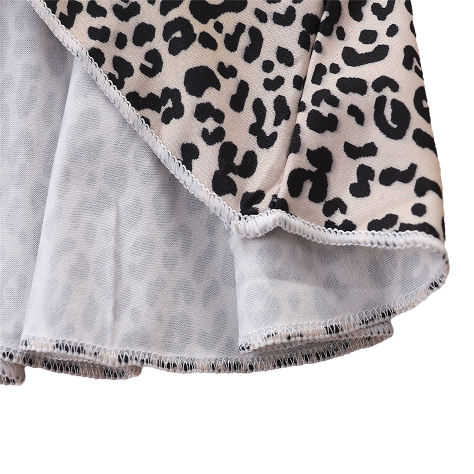 2-6Years Zuigeling Kleur Blok Flared Broek Baby Meisjes Mid-Rise Zonnebloem & Luipaard Print Broek