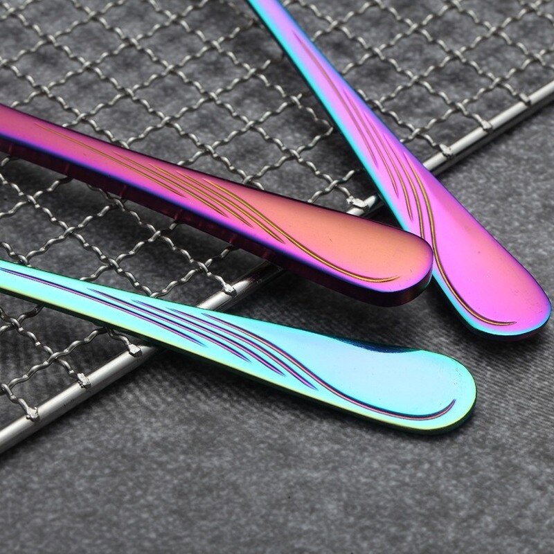 24/30 PCS Western Food Stainless Steel Cutlery Set Gold-plated Magic Cutlery Spoon/Fork/Knife Kit Dinnerware Sets