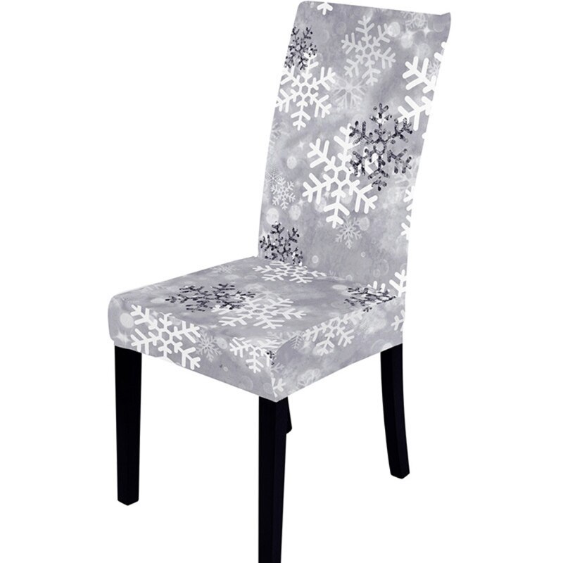 Jule spisestue stol beskytter slipcover stretch aftagelig vaskbart sæde bagcover xmas festindretning: 5 ac 304839-27