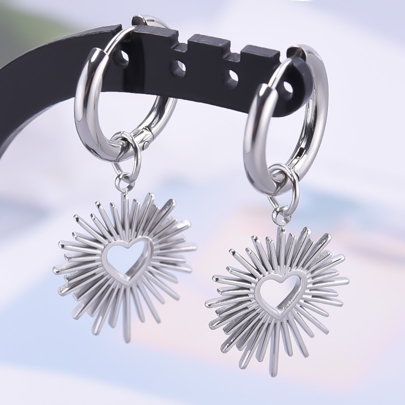 Flamingo Schlange Ohrring durchbohren Edelstahl Ohrringe Für Frauen Männer Zubehör Rose Schädel Ohr Ringe Reifen Pendientes Mujer: Blau