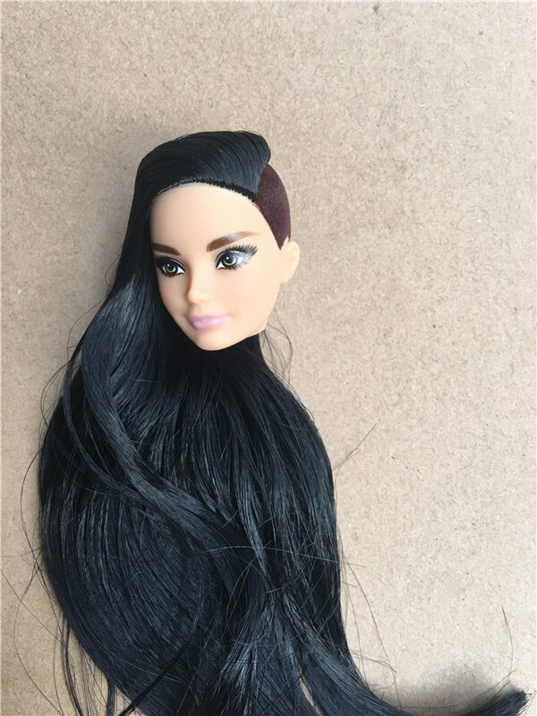 St Zeldzame Lange Haar Pop Hoofd Collectie Geworteld Haar Pop Heads 1/6 Lady Speelgoed Hoofd Diy Speelgoed Onderdelen Mannelijke vrouwelijke Pop Heads: 2