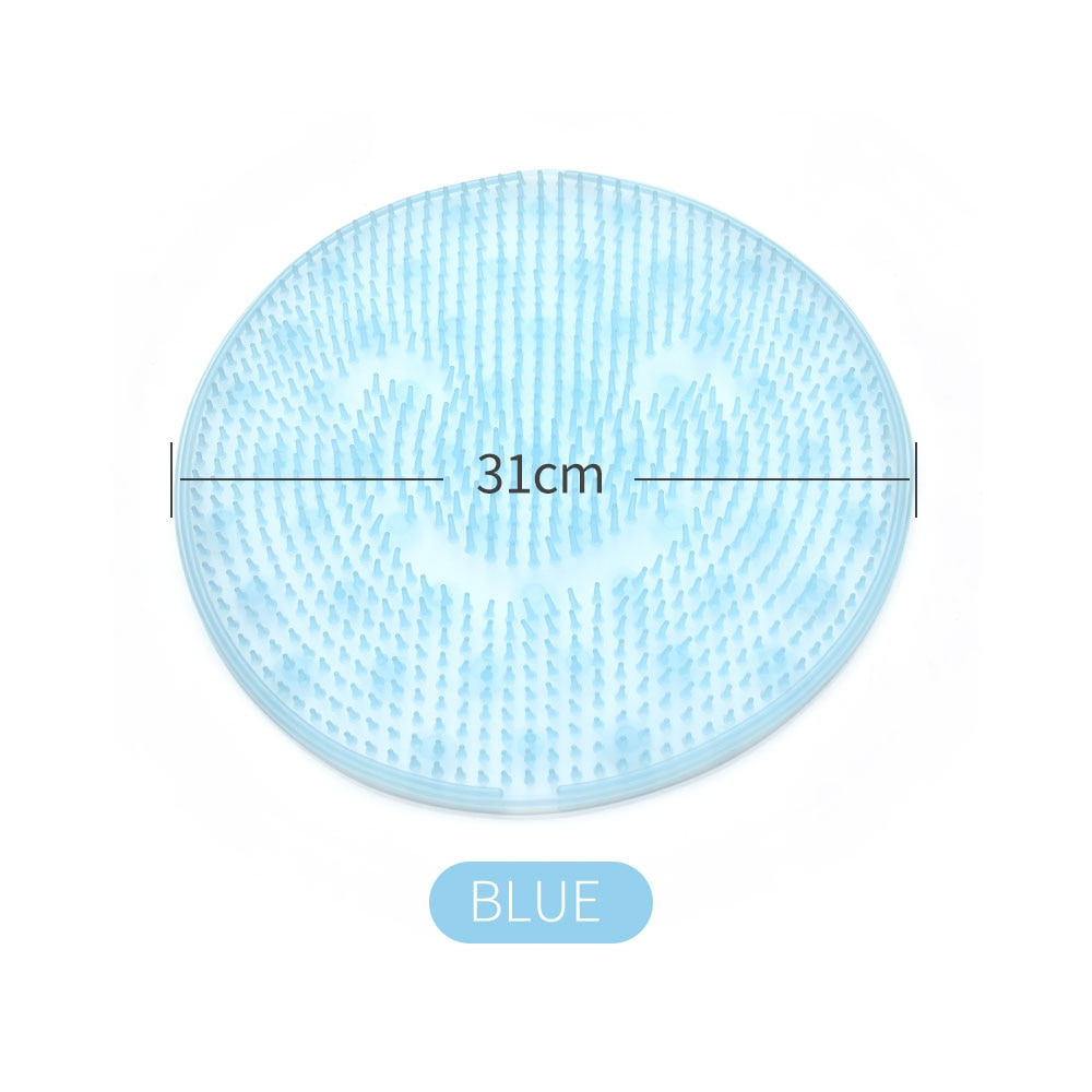 Cepillo de cojín redondo de silicona para masaje de baño de 31cm para lavarse los pies, limpiar la piel muerta, artefacto para baño, cojín trasero, pie de Ducha