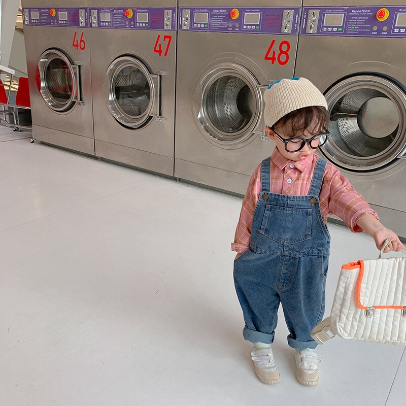 Unisex overalls voor jongens en meisjes western stijl baby jeans kinderbroeken baby overalls meisjes en jongens overalls