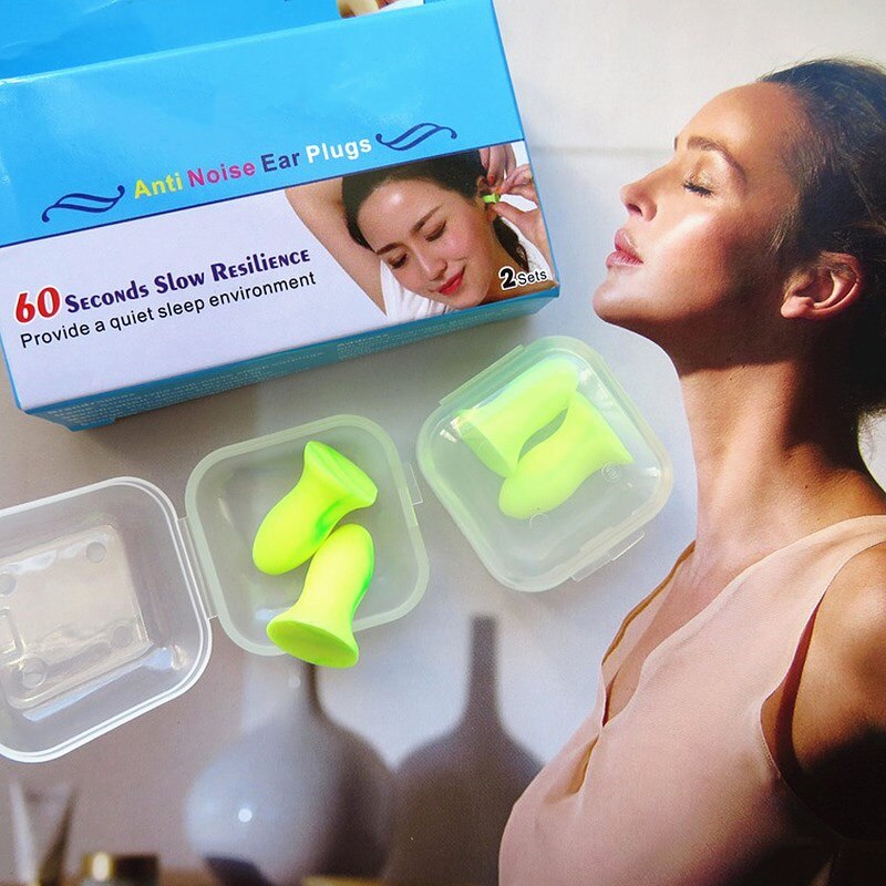 nouveaux bouchons d'oreille en mousse souple Version améliorée Anti-bruit ronflement bouchons d'oreilles pour dormir aide voyage réduction du bruit bouchons d'oreilles