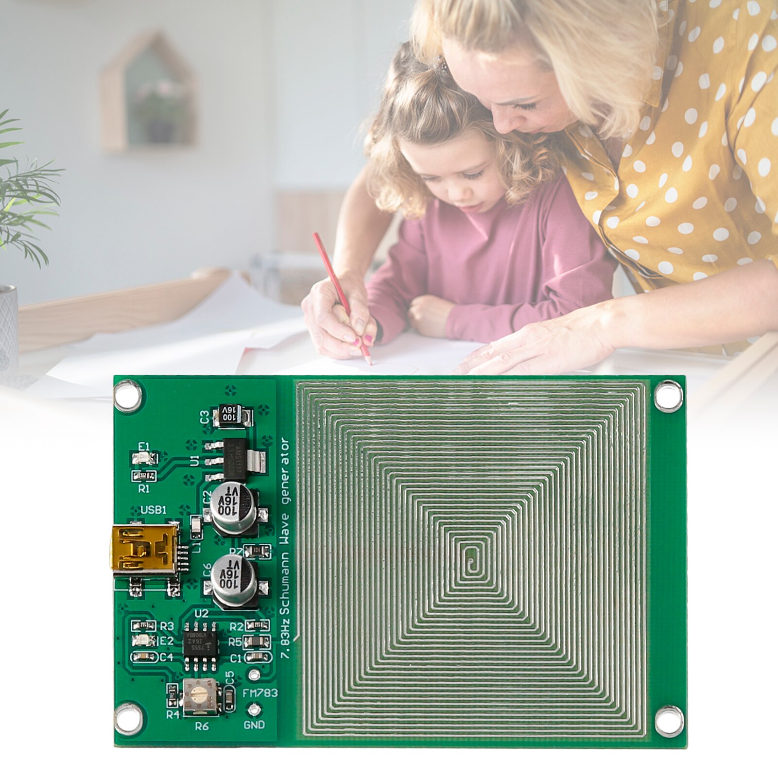 Schumann Resonance 7.83HZ Ultra-low Frequency Pulse Generator Schumann Wave Generator Audio Resonator