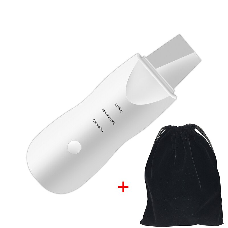 skin scrubber vibration face skin scrubber heat skin scrubber skin scrubber machine skin scrubber manual: White   bag