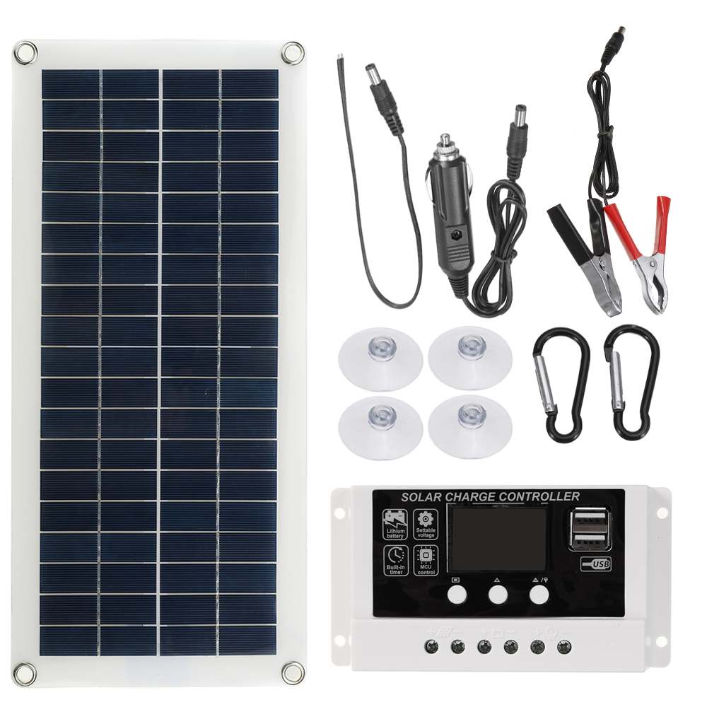 80W Solar Panel Kit 12V Solar Panels With 10/20/30A Controller Waterproof Solar Cells for Car Yacht RV Battery Charger: With 10A Controller