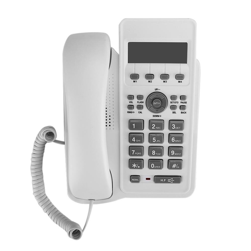 Vaste telefoon met snoer, bureau-wandtelefoon voor thuisgebruik met twee-draadsinterface voor thuiskantoor, hotelbedrijf