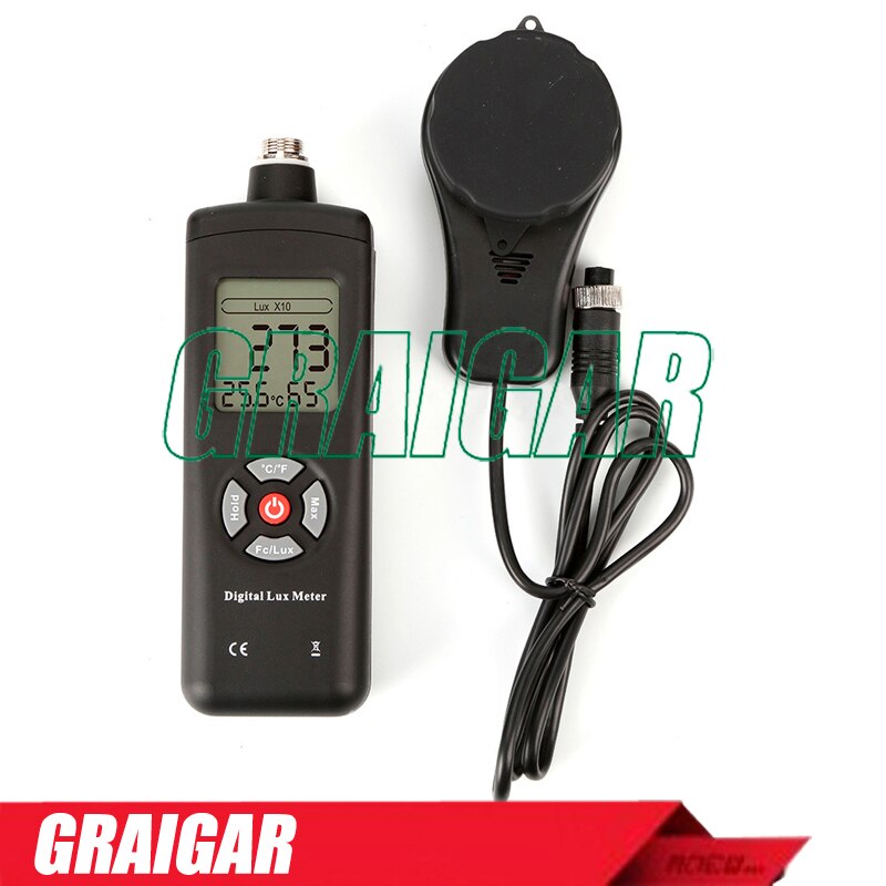 200,000 Lux Digital Meter Light Luxmeter Meters Luminometer Photometer Lux/FC TL-601