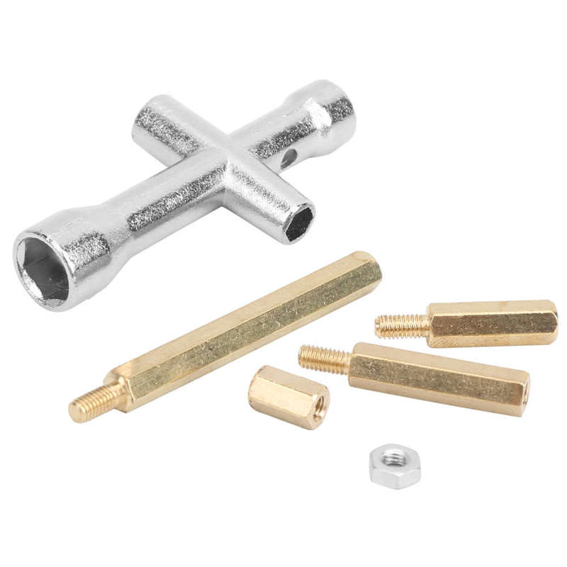 stainless wire sleeve insert thread repair kit M3 Brass Hex Pillar Screw Nut Parts Kit Mini Wrench Socket Set for Smart
